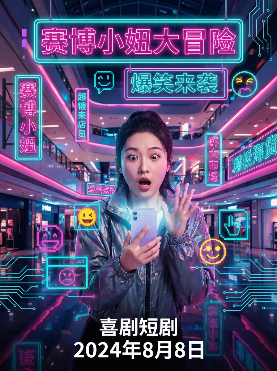 免费乱理伦片在线观看八戒 搞笑喜剧短剧 - 赛博小妞大冒险海报